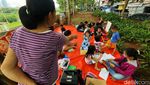 Foto-foto Pembelajaran di Ruang Terbuka Tanpa Masker