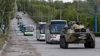Wakil Menteri Pertahanan Ukraina Ganna Malyar mengatakan mereka akan tunduk pada prosedur pertukaran. Malyar juga menyebut 53 tentara yang terluka dari pabrik baja Azovstal dibawa ke rumah sakit di kota Novoazovsk yang dikuasai Rusia. (REUTERS/Alexander Ermochenko).  