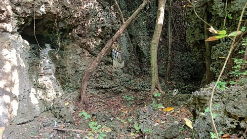 Lokasi penemuan sumber mata air keramat di Pantai Pura Geger, Nusa Dua, Badung