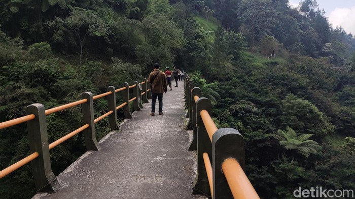 Lokasi syuting Film KKN di Desa Penari Jembatan Plunyon, Kapanewon Cangkringan, Sleman, Rabu (18/5/2022).