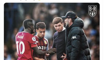 Nah, banyak netizen fans Liverpool berharap Aston Villa yang jadi lawan terakhir Manchester City mampu memberi perlawanan sengit. Apalagi di sana pelatihnya adalah mantan bintang Liverpool, Steven Gerrad. Juga ada Coutinho. Foto: Twitter