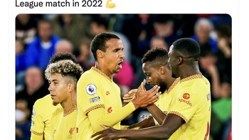 Tepatnya, Liverpool tahun ini membukukan 15 kali kemenangan dan 3 kali imbang. Foto: Twitter