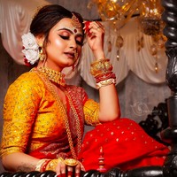 Inilah wajah manis Pallabi yang memakai kain sari. Foto: dok. Instagram/@pallavidey153