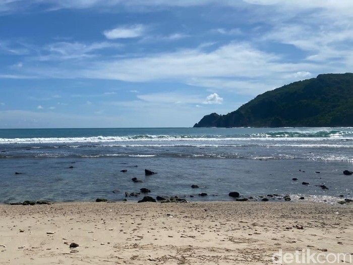 Pantai Wediombo, Kalurahan Jepitu, Kapanewon Girisubo, Kabupaten Gunungkidul, Selasa (17/5/2022).