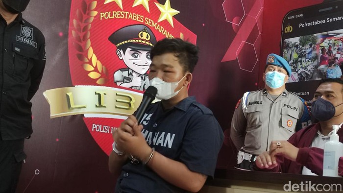 Pria Semarang pelaku pemukulan pemotor yang viral