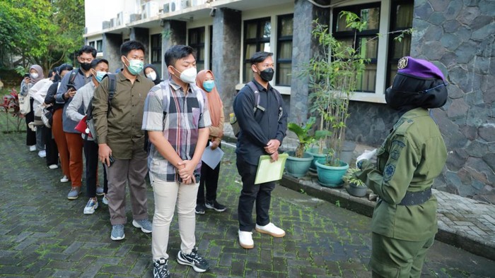 Suasana UTBK di Kampus Unpad.