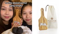Sisca Kohl sering kali mengonsumsi truffle, jamur mahal. Karenanya ia juga memiliki alat pemotong truffle seharga Rp 6,5 juta. Foto: TikTok