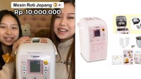 Dalam video TikToknya, Sisca Kohl pernah membagikan momen saat membuat roti menggunakan mesin. Nah, mesin tersebut harganya mencapai Rp 10 juta. Foto: TikTok