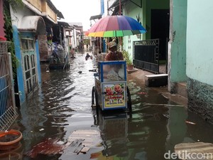 Banjir Rob Genangi Kampung Tambaklorok Semarang