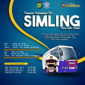 Lokasi dan jadwal SIM keliling Bekasi