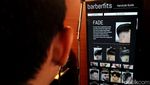 Unik, Barbershop di Bandung Ini Ganti Cermin dengan Monitor Berkamera