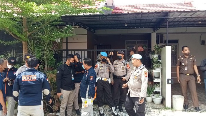 Rekonstruksi kasus pembunuhan pegawai Dishub Makassar Najamuddin Sewang (detikSulsel/Muh Ishak Agus)