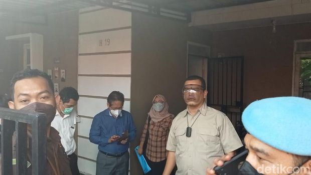 Rekonstruksi kasus pembunuhan pegawai Dishub Makassar Najamuddin Sewang (detikSulsel/Muh Ishak Agus)