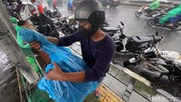 Namun, aksi berteduh mereka terkadang sampai menutup jalan dan menyebabkan arus lalu lintas tersendat.