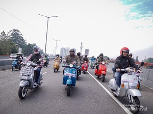 Penggila Vespa Se-Indonesia Mulai Berdatangan ke Vespa World Day 2022 Bali!
