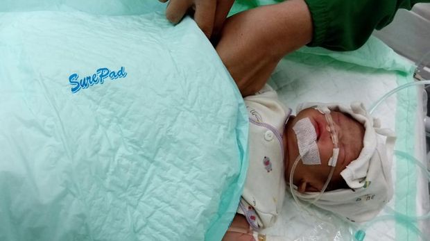 Bayi yang ditemukan di Sungai Kedawung, Banjarnegara, Jumat (20/5/2022).