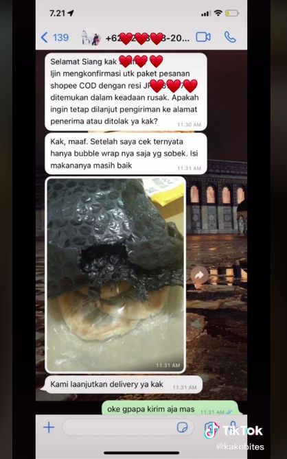 Kirim Makanan untuk Pelanggan via Jasa Kirim, Makanannya Malah Berkurang