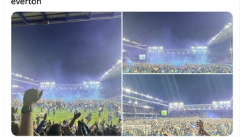 Tertawalah sesuaka kalian, klub ini istimewa dan momen seperti ini akan dikenang selamanya, tulis netizen ini. Foto: Twitter