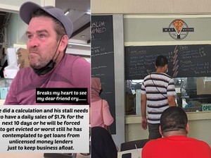 Orang Sukarela Datang ke Kedai yang Sepi dan Borong Pizza untuk Bantu Penjualnya