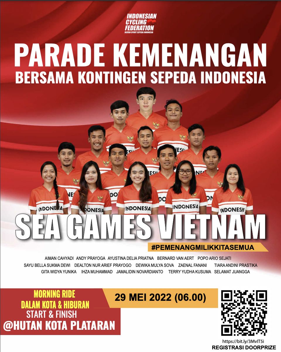 Parade Timnas Balap Sepeda Indonesia