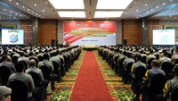Bhabinkamtibmas sejajaran Polda Riau menerima arahan langsung Kapolda Riau Irjen Moh Iqbal saat apel akbar di Ballroom Hotel Labersa Pekanbaru.