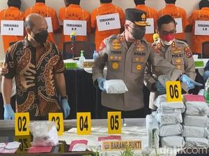 Polda Sumbar Bongkar Peredaran Narkoba, Sabu  41 Kg Disita