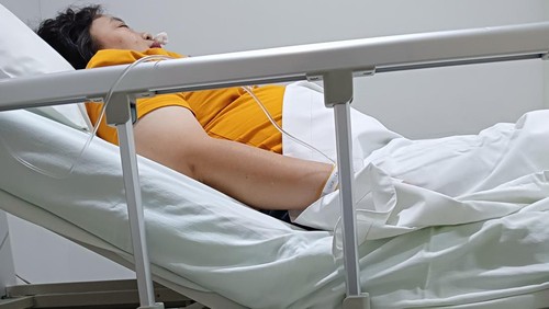 Lilia Sari korban asal Tangerang dirawat di RS Garba Med