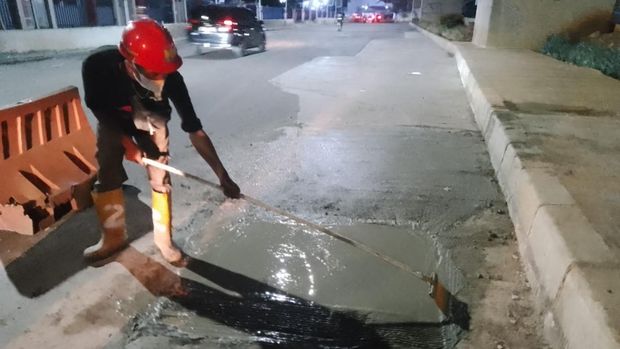 'Lobang Neraka' di Bekasi ditutup (dok. Pemkot Bekasi)