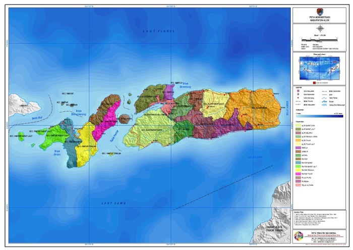 Peta geografi Kabupaten Alor