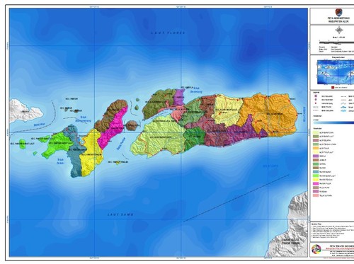 Peta geografi Kabupaten Alor