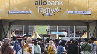 Gelaran Allo Bank Festival 2022 di Istora, Senayan, Jakarta, sudah dimulai sejak pagi, Sabtu, (21/5/2022).