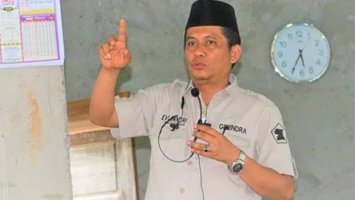 Sekretaris DPD Partai Gerindra Sumbar, Evi Yandri Rajo Budiman.