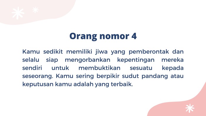 Perlu diingat keberagaman pendapat memberikan pemahaman yang baru. Jadi, tipe kepribadian kamu yang mana?
