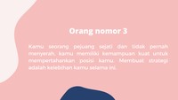 Sifat kamu tersebut membuat banyak orang berharap kamu menjadi pemimpin,