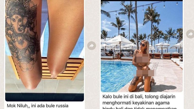 Bule bali viral tato dewa Ganesha di paha Bule bali viral tato dewa Ganesha di paha