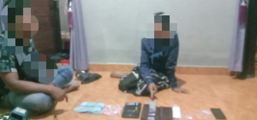 IRT terduga pelaku pengedaran sabu dibekuk.