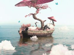 Ilustrasi Dunia Fantasi yang Menghipnosis Mata Saking Kerennya