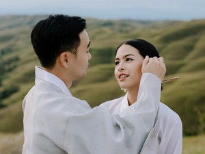 Gaya Maudy Ayunda Menikah Pakai Kebaya, Prewedding dengan Hanbok