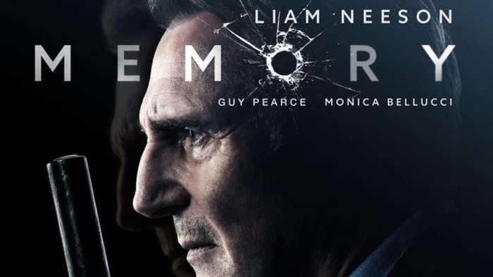 Poster film Memory (2022) diperankan Liam Neeson.