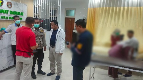 Seorang warga di Mataram diteror anak panah. Korban dilarikan ke Rumah Sakit Bhayangkara Mataram.