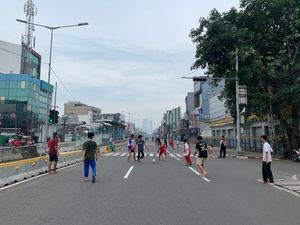 Riang Warga Jakarta Akhirnya Melepas Rindu Suasana CFD Ibu Kota