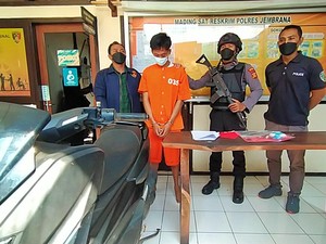 Curi Motor Ipar di Jembrana, Pelaku Ternyata Residivis Penganiayaan