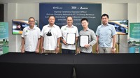 Kerjasama ini ditandai dengan penandatanganan MoU kerjasama oleh CEO EVCuzz Charging Network, Abdul Rahman Elly dan Direktur PT Tri Energi Berkarya, Edbert Kamtawijoyo.