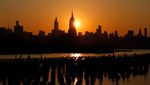 Seperti Ini Pesona Matahari Terbit di New York
