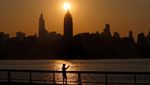 Seperti Ini Pesona Matahari Terbit di New York