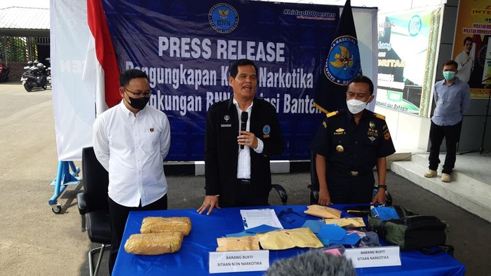 Konferensi Pers BNN Banten (Bahtiar-detikcom)