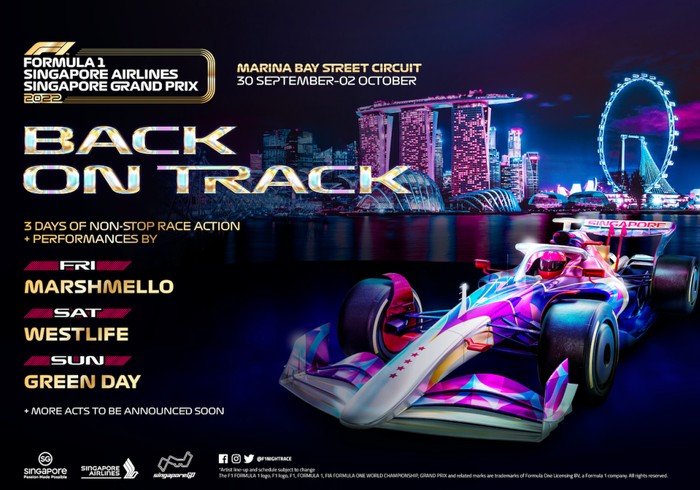 Konser F1 Singapore Grand Prix 2022