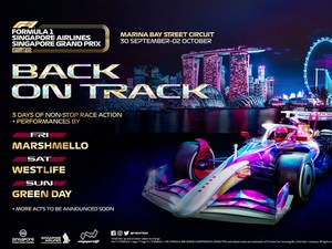 Westlife, Marshmello, hingga Green Day Tampil Konser F1 Singapore Grand Prix 2022