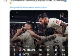 Euforia AC Milan Juara Serie A Membahana di Linimasa