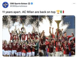 Euforia AC Milan Juara Serie A Membahana di Linimasa